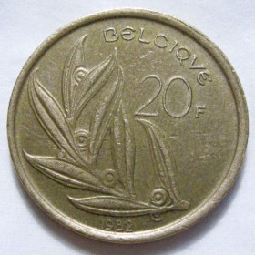 Бельгія Бельгия ^/--/^ Бельгія 20 франків 1982 року BELGIQUE #6 /--/ П /--/ 1762 ^_^^^ Бельгия 20 франков 1982 года BELGIQUE #6 /--/ П /--/ 1762 - фото фото фото