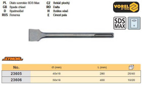 Бури Буры ^/--/^ Долото плоское SDS-Max 18 мм b /--/ 50 мм l /--/ 400 мм STHOR-23606 ^_^^^ Долото плоске SDS-Max Польща 18 мм b /--/ 50 мм l /--/ 400 мм STHOR-23606 - фото фото фото