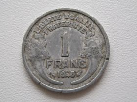 Франція Франция ^/--/^ Франция 1 франк 1948 года 21799 ^_^^^ Франція 1 франк 1948 21799 - фото фото фото