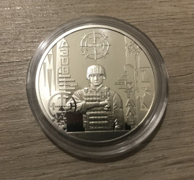 Пам'ятні і ювілейні Памятные и юбилейные ^/--/^ 2022 Медаль НБУ Місто героїв Маріуполь Мариуполь Азовсталь Азов Город героев ^_^^^ 2022 Медаль НБУ Город героев Мариуполь Азовсталь Азов Город героев - фото фото фото