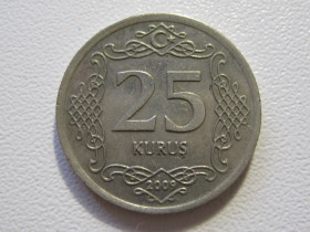 Туреччина Турция ^/--/^ Турция 25 куруш 2009 года #34970 ^_^^^ Туреччина 25 куруш 2009 року #34970 - фото фото фото