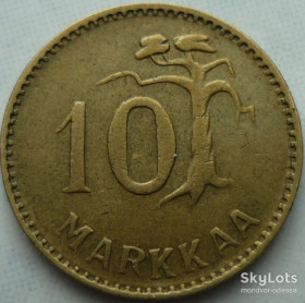Фінляндія Финляндия ^/--/^ Финляндия 10 марок 1953 H ^_^^^ Фінляндія 10 марок 1953 H - фото фото фото