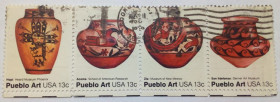 Північна Америка Северная Америка ^/--/^ США 1977 Вазы, сцепка, гашеная ^_^^^ 1977 — Вази, зчіпка, гашена - фото фото фото