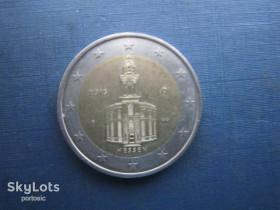 Сучасні c  року Современные c  года ^/--/^ Монета 2 євро Німеччина 2015 D F Гессен ^_^^^ Монета 2 евро Германия 2015 D F Гессен - фото фото фото