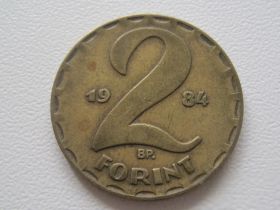 Угорщина Венгрия ^/--/^ Венгрия 2 форинта 1984 года 31584 ^_^^^ Угорщина 2 форинти 1984 року 31584 - фото фото фото