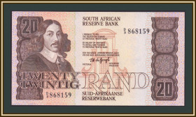 ПАР ЮАР ^/--/^ Южная Африка  (ЮАР) 20 рэндов 1978-1981 P-121  (121 /--/ a) UNC ^_^^^ Південна Африка (ПАР) 20 рендів 1978-1981 P-121 (121 /--/ a) UNC - фото фото фото