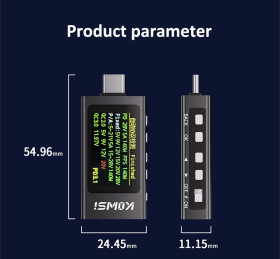 Зарядні пристрої Зарядные устройства ^/--/^ USB-тестер KWS-X /--/ 1 Вимірювання напруги, струму, потужності, PD PPS QC /--/ 3.0, IPS-дисплей ^_^^^ USB-тестер KWS-X /--/ 1 Измерение напряжения, тока, мощности, PD PPS QC /--/ 3.0, IPS-дисплей - фото фото фото