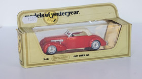 : Закордонні : Зарубежные ^/--/^ 1:35 CORD 812 1937 supercharged convertible PHAETON sedan , MATCHBOX Y-18 England 1978 ^_^^^ 1:35 CORD 812 1937 supercharged convertible PHAETON sedan, MATCHBOX Y-18 England 1978 - фото фото фото