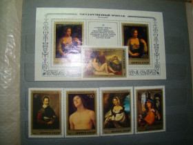 СРСР - СССР - ^/--/^ СССР,Михель  (2009),5229-5233,блок /--/ 158 Шедевры Государственного Эрмитажа.Итальянская живопись ХV-ХVIвв. ^_^^^ СРСР, Міхель (2009),5229-5233, блок /--/ 158 Шедеври Державного Ермітажу. - фото фото фото