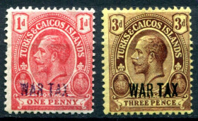 Великобританія Великобритания ^/--/^ БРИТАНСКИЕ КОЛОНИИ. 1913 г. КОРОЛЬ ГЕОРГ V. ТЕРКС И КЕЙКОС. НАДП. 1914. MH. РЕДКОСТЬ ^_^^^ Британські колонії. 1913 - Король Георг V. ТЕРКС і КЕЙКОС. НАДП. 1914. MH. Редкість - фото фото фото