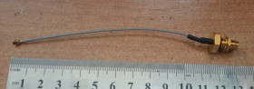 Порти, роз'єми Порты, разъемы ^/--/^ Антенний перехідник   (Pigtail) u.fl  - SMA Female 10 /--/ см  (ufl) ^_^^^ Антенный переходник (Pigtail) u.fl - SMA Female 10 /--/ см - фото фото фото