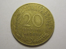 Франція Франция ^/--/^ Франция 20 сантимов 1983 года 3 /--/ П /--/ 1050 ^_^^^ Франція 20 сантимів 1983 3 /--/ П /--/ 1050 - фото фото фото