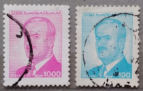 Сирія Сирия ^/--/^ Сирия 1986 г -  Президент Хафез Аль Асад, 3 шт  (см.фото) ^_^^^ Сирія 1986 - Президент Хафез Аль Асад, 3 шт (див.фото) - фото фото фото