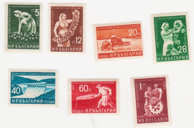 Балканський півострів Балканский полуостров ^/--/^ Болгария 1959 г № 1113‑1119 ** серия ^_^^^ Болгарія 1959 р No 1113-1119 ** серія - фото фото фото