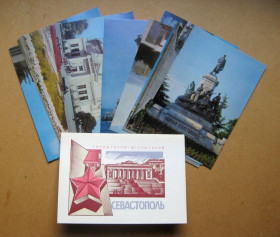 СРСР СССР ^/--/^ СЕВАСТОПОЛЬ = повний набір ДМПК 1977 р. = 10 шт. ^_^^^ СЕВАСТОПОЛЬ = полный набор ДМПК 1977 г. = 10 шт. - фото фото фото