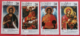 Балканський півострів Балканский полуостров ^/--/^ Болгария 1989 филвыставка искусство живопись иконы религия Mi 3751-3754 ^_^^^ Болгарія 1989 філвиставка мистецтво живопис ікони релігія Mi 3751-3754 - фото фото фото