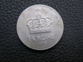 Норвегія Норвегия ^/--/^ 1 крона  Норвегия 1976 г ^_^^^ 1 крона Норвегія 1976 - фото фото фото