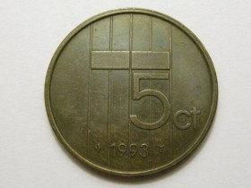 Нідерланди Нидерланды ^/--/^ Нидерланды 5 центов 1993 года 38604 ^_^^^ Нідерланди 5 центів 1993 року 38604 - фото фото фото