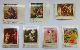 СРСР - СССР - ^/--/^ СССР 1970 Эрмитаж, живопись, MNH (I) ^_^^^ СРСР 1970 Ермітаж, живопис, MNH (I) - фото фото фото