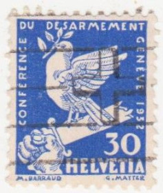 Швейцарія Швейцария ^/--/^ Швейцария 1932  г. № 252 гашеная ^_^^^ Швейцарія 1932 р. No 252 гашена - фото фото фото