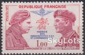 Франція Франция ^/--/^ Франция 1973 война армия герои Mi 1852 MNH ^_^^^ 1973 — Війна армія герої Mi 1852 MNH - фото фото фото