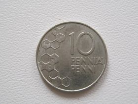 Фінляндія Финляндия ^/--/^ Финляндия 10 пенни 1990 года 16462 ^_^^^ Фінляндія 10 пенні 1990 16462 - фото фото фото