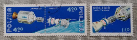 Освоєння космосу Освоение космоса ^/--/^ Польша 1975 г - Совместный советско-американский космический полет на кораблях «Союз-19» и «Аполлон» ^_^^^ Польща 1975 — Спільний радянсько-американський космічний політ на кораблях «Союз-19» і «Аполлон» - фото фото фото
