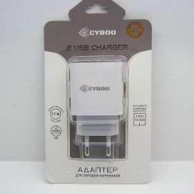 Акумулятори Аккумуляторы ^/--/^ Зарядное устройство CYBOO 17 /--/ W, 5 /--/ V / 3.4 /--/ A, 2 /--/ хUSB-A White сетевой ^_^^^ Зарядний пристрій CYBOO 17 /--/ W, 5 /--/ V / 3.4 /--/ A, 2 /--/ хUSB-A White мережевий - фото фото фото