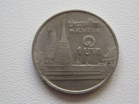 Таїланд Таиланд ^/--/^ Таиланд 1 бат 1991 года 22953 ^_^^^ Таїланд 1 бат 1991 року 22953 - фото фото фото