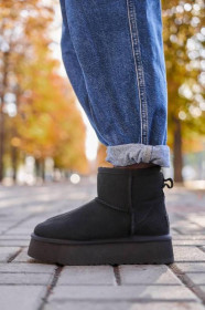 Кросівки Кроссовки ^/--/^ UGG Classic Mini Platform Black 39 ^_^^^ UGG Classic Mini Platform Black - фото фото фото