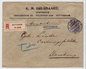 Європа Европа ^/--/^ ZM Европа Нидерланды 1920 г - конверт - аптека - прошло почту ^_^^^ ZM Європа Нідерланди 1920 р. - конверт - аптека - пройшло пошту - фото фото фото
