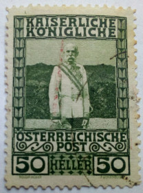 Австрія Австрия ^/--/^ Австрия 1908 Император Франц Иосиф I, 50 /--/ Н, гашеная ^_^^^ 1908 — Імператор Франц Йосип I, 50 /--/ Н, гашена - фото фото фото