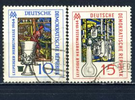 НДР, ФРН ГДР, ФРГ ^/--/^ ГДР. Лейпцигская осенняя ярмарка  (серия) 1964 г. ^_^^^ НДР. Ярмарок (серія) 1964 - фото фото фото