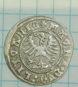 Інше Другое ^/--/^ СРЕДНЕВЕКОВАЯ серебряная монета полугрош рыцарь с мечом на коне Александр Ягеллон 1500 /--/ год mt /--/ 847 ^_^^^ срібна монета полугрош лицар з мечем на коні Олександр Ягеллон 1500 рік mt /--/ 847 - фото фото фото