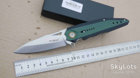 Ножі, мультітули Ножи, мультитулы ^/--/^ TURENZ TIME BOKAN, 8 /--/ Cr /--/ 13 /--/ MoV Satin, G /--/ 10 Black Green, Outdoor, EDC, Liner Lock - фото фото фото