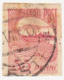 Балтійські країни Балтийские страны ^/--/^ Эстония  1920 г № 33 гашеная ^_^^^ Естонія 1920 р. No 33 гашена - фото фото фото
