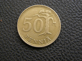 Фінляндія Финляндия ^/--/^ 50 пенни Финляндия 1971 г ^_^^^ 50 пенні Фінляндія 1971 - фото фото фото
