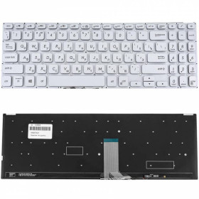 Клавіатури Клавиатуры ^/--/^ Клавиатура для ноутбука ASUS (X /--/ 530 series) rus, silver, без фрейма, подсветка клавиш ^_^^^ Клавіатура для ноутбука ASUS (X /--/ 530 series) rus, silver, без фрейму, підсвічування клавіш - фото фото фото