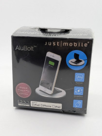Зарядні пристрої Зарядные устройства ^/--/^ Док-станція Just Mobile AluBolt  (Lightning) для iPhone 6 / 6 Plus ^_^^^ Док-станция Just Mobile AluBolt для iPhone 6/6 Plus - фото фото фото