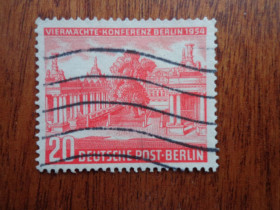 НДР, ФРН ГДР, ФРГ ^/--/^ Западный Берлин /Германия/, 1954, архитектура - конференция, гаш. , Михель №116 КЦ 5.5 Є ^_^^^ Западный Берлин / Германия/, 1954, архитектура - конференция, гаш., Михель No /--/ 116 КЦ 5. 5 Есть - фото фото фото