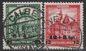 Веймарська республіка Веймарская республика ^/--/^ 1932 - Німеччина - Зимова допомога - Архітектура - Надруки Mi.463-64 _ПОВНА _28,0 € ^_^^^ 1932 - Германия - Зимняя помощь - Архитектура - Надруки Mi.463-64 _ПОВНА _28,0 € - фото фото фото