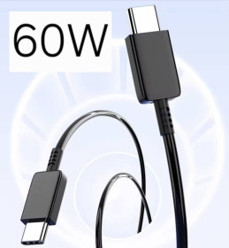 Зарядні пристрої Зарядные устройства ^/--/^ Кабель Type-C Type-C чорний 60 /--/ W 1 /--/ м швидка зарядка для телефону ^_^^^ Кабель Type-C Type-C черный 60 /--/ W 1 /--/ м быстрая зарядка для телефона - фото фото фото