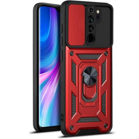Чохли, бампера Чехлы, бампера ^/--/^ Чохол Fiji Camera Defence для Xiaomi Redmi Note 8 Pro бампер із захистом камери та підставкою Red ^_^^^ Чехол Fiji Camera Defence для Xiaomi Redmi Note 8 Pro бампер с защитой камеры и подставкой Red - фото фото фото