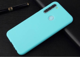Чохли, бампера Чехлы, бампера ^/--/^ Чохол Soft Touch для Xiaomi Redmi Note 8 силікон бампер м&amp;#039;ятно-блакитний ^_^^^ Чехол Soft Touch для Xiaomi Redmi Note 8 силикон бампер м&amp;#039;ятно-голубой - фото фото фото