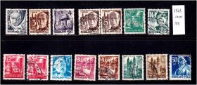 НДР, ФРН ГДР, ФРГ ^/--/^ Германия 1948 г  - гаш.- Рейн ^_^^^ Німеччина 1948 — гаш. Рейн Рейн - фото фото фото