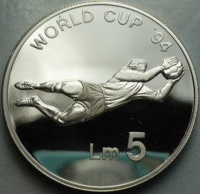 Мальта Мальта ^/--/^ Мальта 5 лир 1993 PROOF серебро 456 ^_^^^ Мальта 5 лір 1993 PROOF срібло 456 - фото фото фото