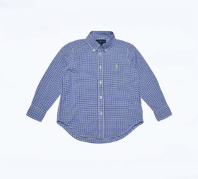 Блузки, сорочки Блузки, рубашки ^/--/^ Блакитна сорочка в клітинку ralph lauren на хлопчика 4 х років ^_^^^ Голубая рубашка в клетку ralph lauren на мальчика 4 х лет - фото фото фото