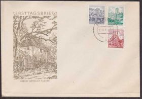 Європа Европа ^/--/^ ГДР 1961 АРХИТЕКТУРА ГОТИКА ЗОДЧЕСТВО ЗАМКИ КАМЕННЫЕ МОСТЫ ТУРИЗМ ЭТНОГРАФИЯ КПД Mi.835-837 ^_^^^ НДР 1961 АРХІТЕКТУРА ГОТИКА ЗОДНІСТЬ ЗАМКИ КАМ'ЯНІ МОСТІ ТУРИЗМ ЕТНОГРАФІЯ КПД Mi.835-837 - фото фото фото