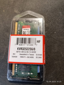 Оперативна пам'ять Оперативная память ^/--/^ Оперативна памʼять Kingston SODIMM DDR /--/ 4-3200 8192 MB PC /--/ 4-25600 ValueRAM  (KVR /--/ 32 /--/ S /--/ 22 /--/ S /--/ 6/8) ^_^^^ Оперативная память Kingston SODIMM DDR /--/ 4-3200 8192 MB PC /--/ 4-25600 ValueRAM (KVR /--/ 32 /--/ S /--/ 22 /--/ S /--/ 6/8) - фото фото фото