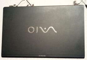 Корпуса Корпуса ^/--/^ Верхня частина корпуса   (кришка) з ноутбука SONY VGN-Z /--/ 31 /--/ WN з матрицею, вебкамерою, шлейфами, петлями ^_^^^ Верхняя часть корпуса (крышка) с ноутбука SONY VGN-Z /--/ 31 /--/ WN с матрицей, вебкамерой, шлейфами, петлями - фото фото фото